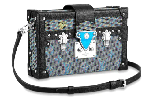 LOUIS VUITTON Petite Malle Damier Monogram Lv Pop Blue