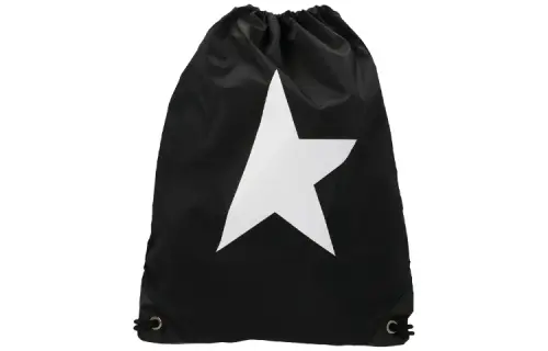 Golden Goose Drawstring Polyester Backpack Regular Unisex Black