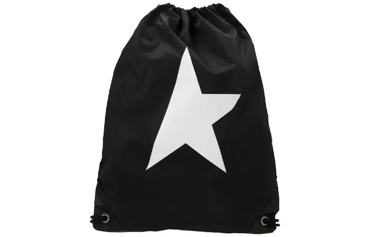 Golden Goose Drawstring Polyester Backpack Regular Unisex Black