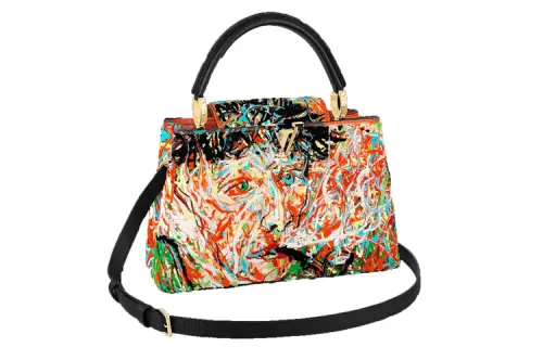 LOUIS VUITTON Capucines Cow Leather Handbag Medium Women's Multicolor