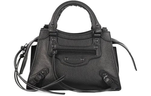 Balenciaga Neo Classic Cow Leather One Shoulder Handbag Women's Black