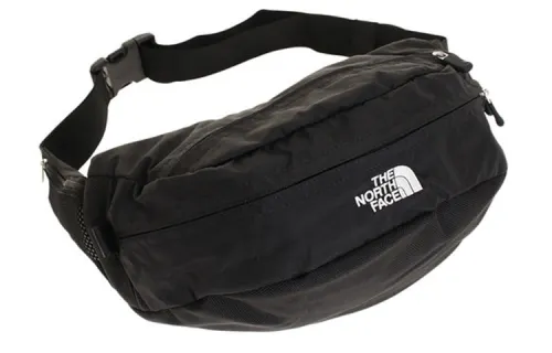 THE NORTH FACE 3L Sling Bag With Double Zippers, Fanny Pack, Outdoor Bag Nylon Black Unisex