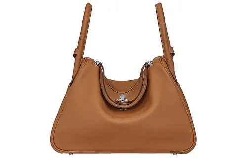 HERMES Lindy Swift With Epsom Calfskin Handbag 30 Women's 37 Gold Brown