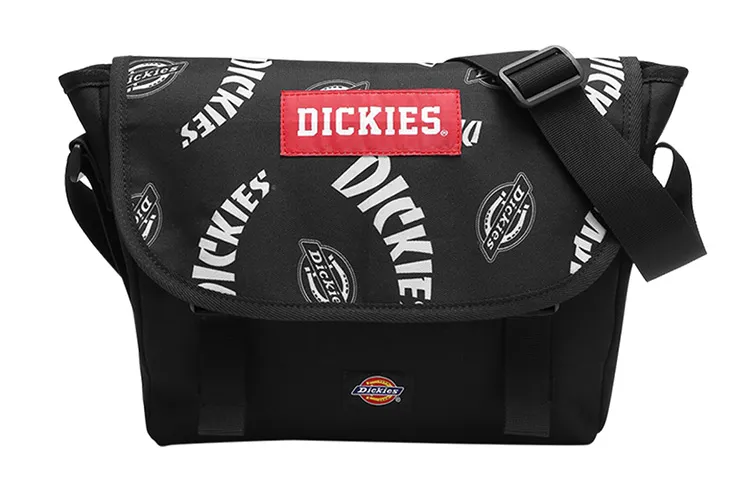 Dickies Polyester Messenger Bag, Shoulder Bag, Crossbody Bag Regular Unisex Black