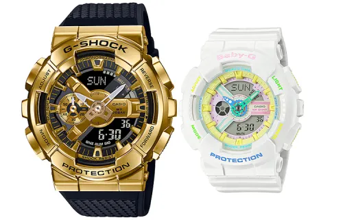 CASIO Unisex Pair Table Series Black Watch