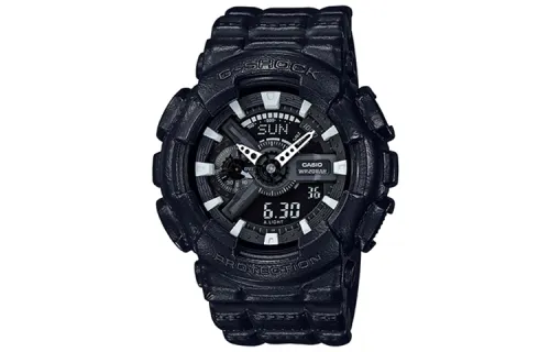 CASIO Men Liquid Crystal/Analog Dual Display Series Black Watch GA-110BT-1A