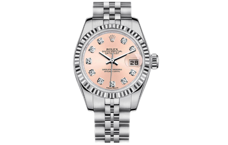 ROLEX Women's Apparel Datejust Collection Automatic Mechanical Movement Women's Watch 26mm Pink Watch Dial