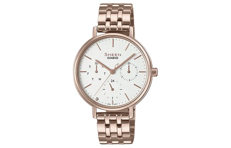 CASIO Women's SHEEN White Watch SHE-4541CG-7A