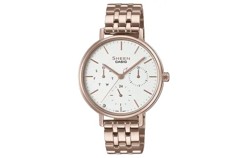 CASIO Women's SHEEN White Watch SHE-4541CG-7A