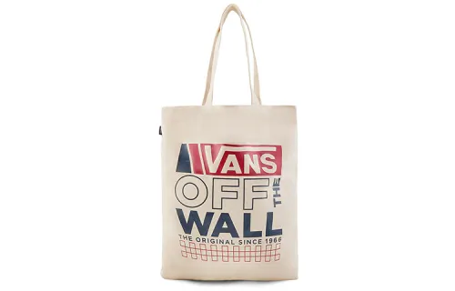 Vans Canvas Tote Bag, Shopping Bag, Handbag, Shoulder Bag Regular Unisex White