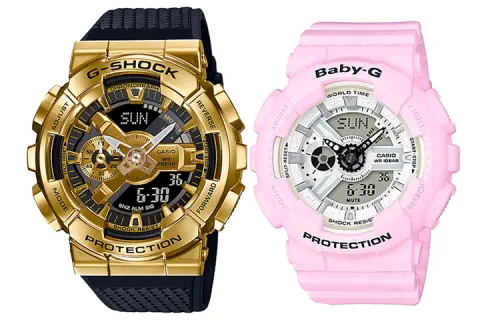 CASIO Unisex Pair Table Series Black Watch