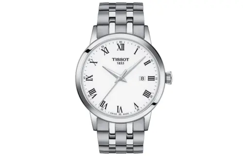 TISSOT Dreamy Socialite Collection Quartz Movement Men's Watches Watch 42mm White Dial Stainless Steel Case