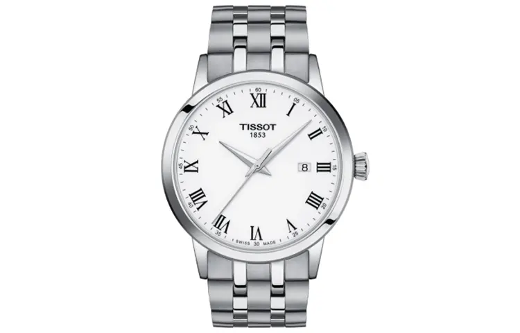 TISSOT Dreamy Socialite Collection Quartz Movement Men's Watches Watch 42mm White Dial Stainless Steel Case