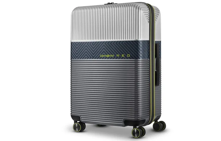 SAMSONITE ROBO II PC Suitcase Password Luggage For Checked Baggage 20 Inch, 24 Inch, 28 Inch Unisex Silver