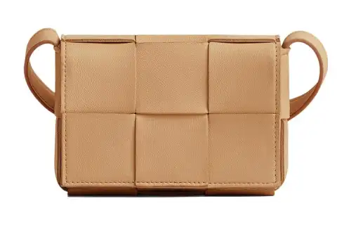 Bottega Veneta Sheepskin Tofu Bag, Shoulder Bag, Crossbody Bag Mini Women's Almond Brown