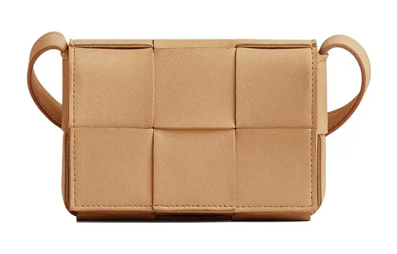Bottega Veneta Sheepskin Tofu Bag, Shoulder Bag, Crossbody Bag Mini Women's Almond Brown