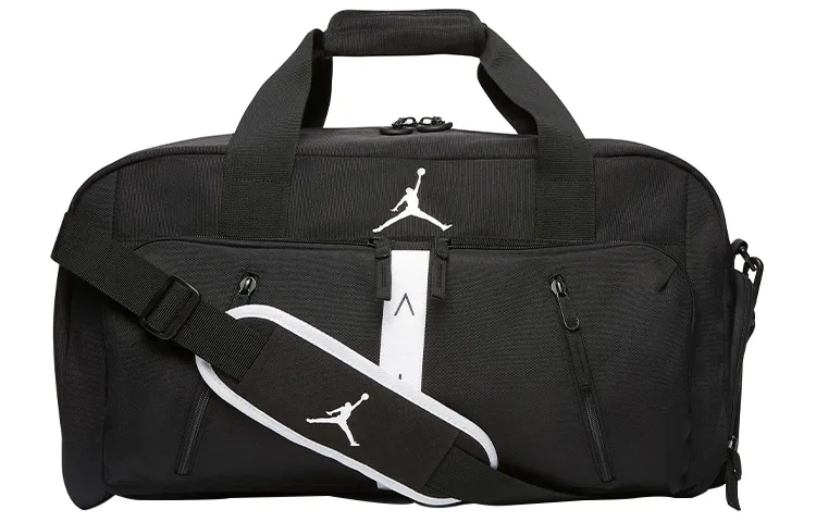 Jordan Solid Color Design Basketball Bag Luggage Bag Travel Bags Unisex Black