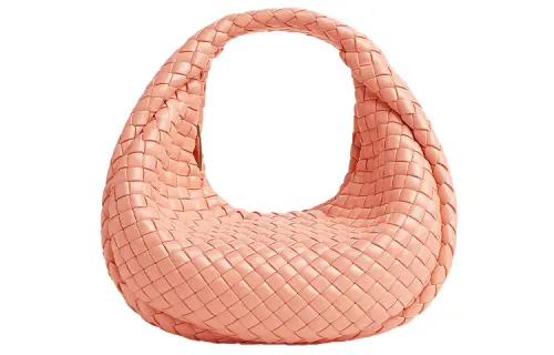 Bottega Veneta Sheepskin One Shoulder Handbag Mini Women's Peach
