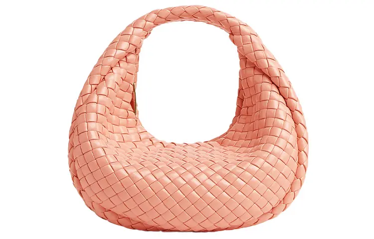 Bottega Veneta Sheepskin One Shoulder Handbag Mini Women's Peach