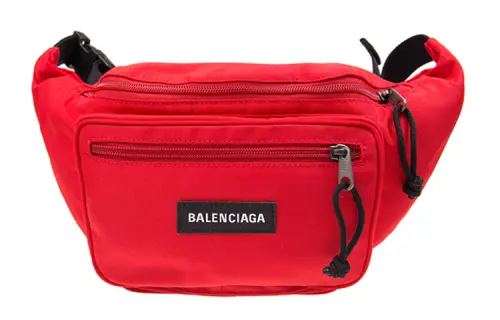 Balenciaga Canvas Bag Fanny Pack Women's Red