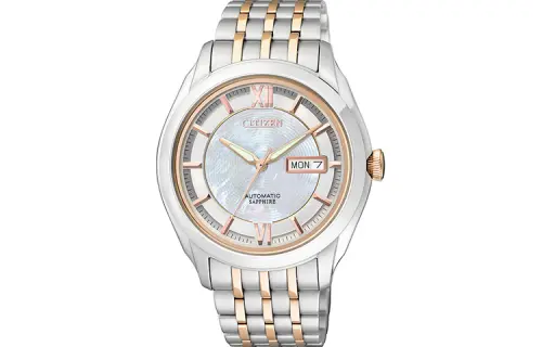 CITIZEN Fashion Automatic Mechanical Movement Stainless Steel Strap Watch Men's Watches Silver Dial