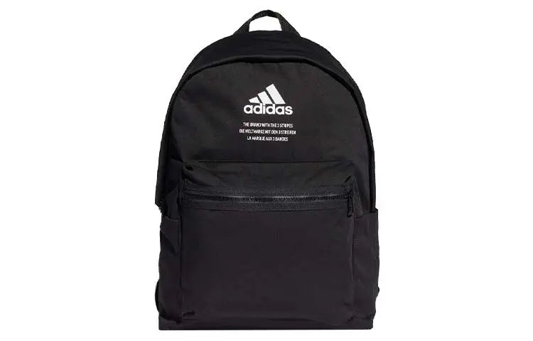 Adidas Recycled Polyester Twill Backpack Regular Unisex Black