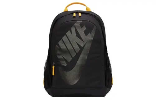 Nike Hayward Fabric Backpack Regular Unisex Black & Yellow