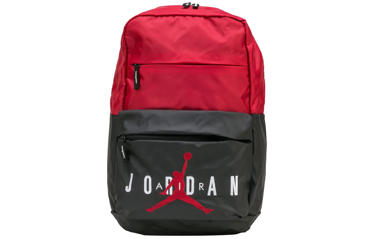 Jordan Polyester Basketball Bag Backpack Regular Unisex Bred Black Red