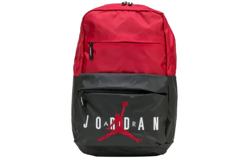 Jordan Jordan Pivot Backpack Letters Flying Man Big Logo Student Polyester Fiber Basketball Bag School Bag Backpack Backpack Regular Men and Women Same Style Couple Style bred Black Red