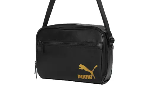PUMA Artificial Leather Crossbody Bag, Shoulder Bag Unisex Pure Black