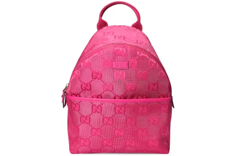 GUCCI Eco Friendly Nylon With Leather Backpack For Kids Regular Kids'