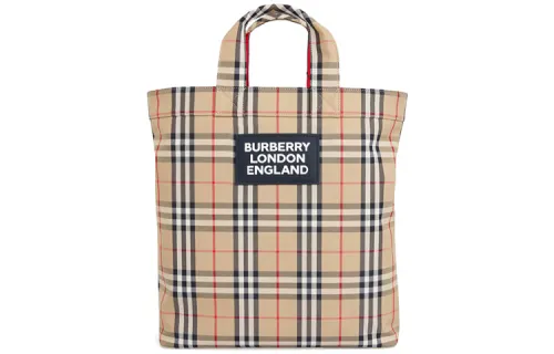 Burberry Fabric Tote Bag, Shopping Bag, Shoulder Bag, Crossbody Bag, Handbag Men's Archive Beige