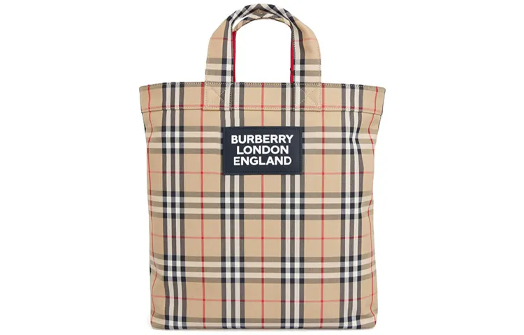 Burberry Fabric Tote Bag, Shopping Bag, Shoulder Bag, Crossbody Bag, Handbag Men's Archive Beige