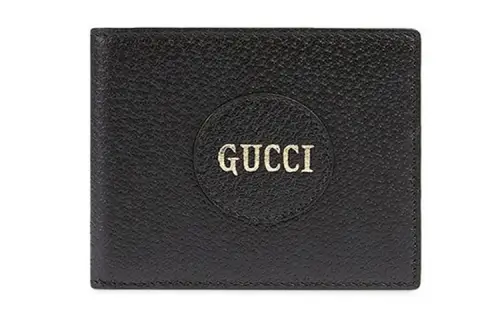 GUCCI Leather Wallet Men's Black