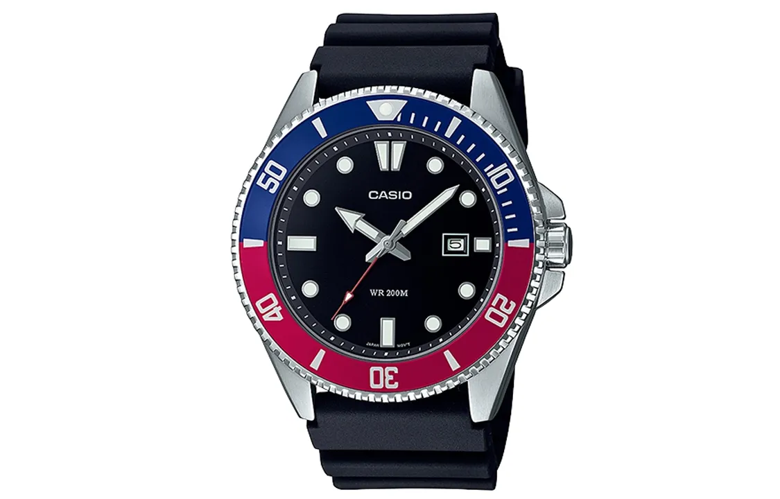 CASIO Men YOUTH Black Watch MDV-107-1A3