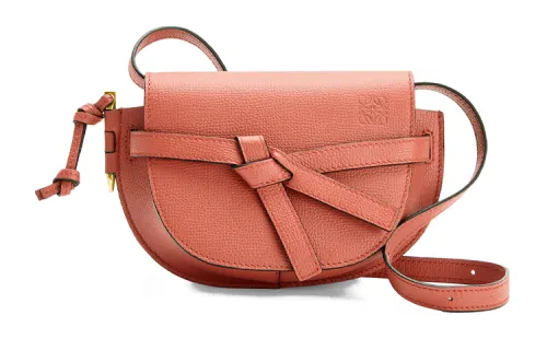 LOEWE Gate Calfskin Crossbody Bag, Shoulder Bag Women's Orange