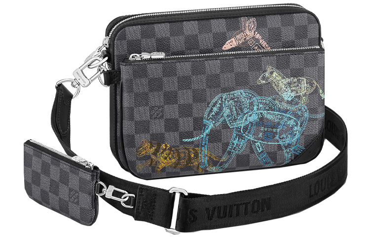LOUIS VUITTON Trio Messenger Damier Graphite