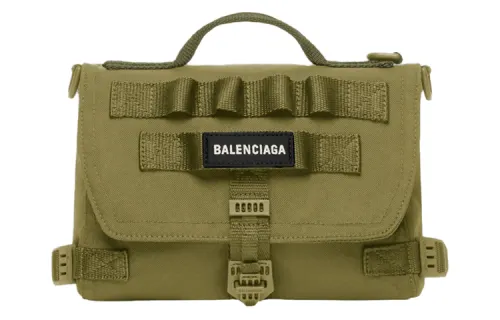 Balenciaga Army Nylon Shoulder Bag, Crossbody Bag, Handbag Men's Green