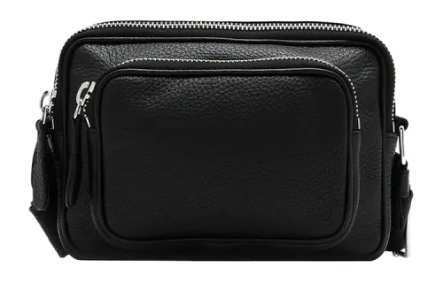 Maison Margiela Cow Leather Messenger Bag, Shoulder Bag, Crossbody Bag Men's Black