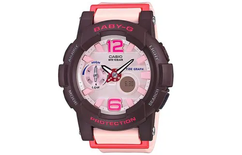 CASIO Women's BABY-G 45.4mm Pink Watch BGA-180-4B4