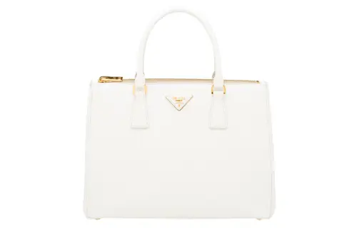 PRADA Saffiano Leather One Shoulder Handbag, Crossbody Bag Women's White
