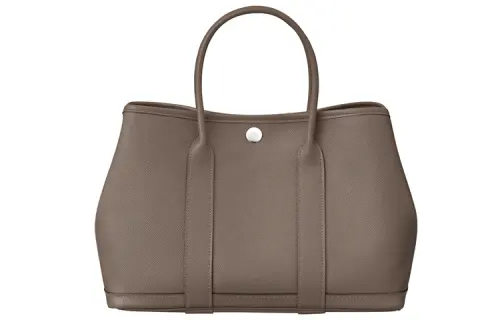 HERMES Garden Party Epsom Calfskin Handbag 30 Women's 8F Gris ÉTain Tin Gray