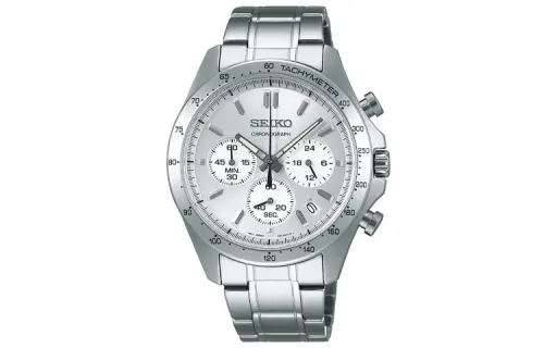SEIKO Seiko SPIRIT Spirit Series Sports Series Chronograph Fashion Workplace Quartz Movement Stainless Steel Strap Japanese and Korean Watch Men's Watch Silver Dial