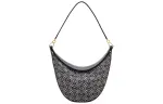 LOEWE Luna Shoulder Bag Anagram Jacquard Navy/Black