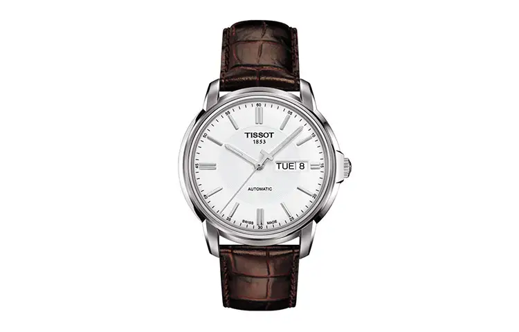 TISSOT Hengyi Collection Automatic Mechanical Movement Men's Watches Watch 39mm White Dial Stainless Steel Case