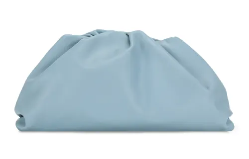 Bottega Veneta Cow Leather Clutch Women's Blue