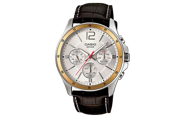 CASIO Men Standard Series Silver Watch MTP-1374L-7AV