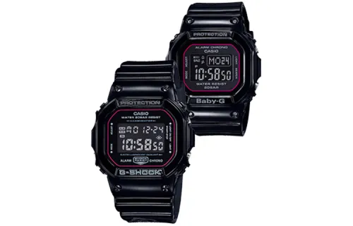 CASIO Quartz Movement Resin Strap Watch Unisex Black Dial