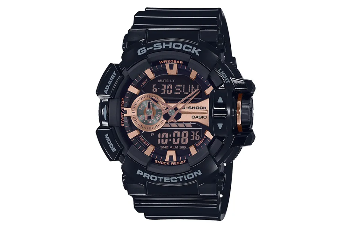 CASIO Men Liquid Crystal/Analog Dual Display Series Black Watch