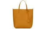 SAINT LAURENT Soft Leather Tote Bag, Shopping Bag, Shoulder Bag, Crossbody Bag, Handbag Women's Deep Sunlight Color